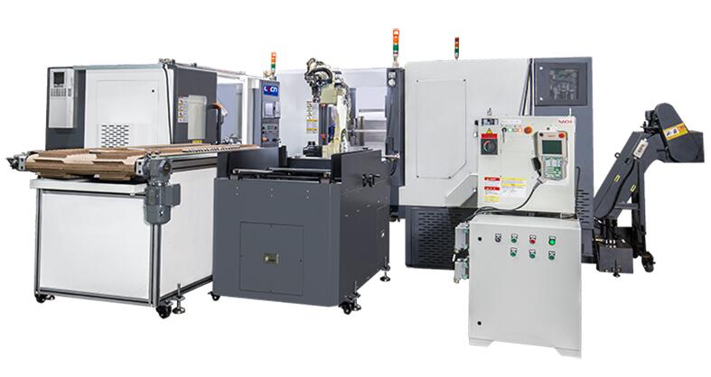 CNC Lathe+Facing And Centering Machine+Joint Robot