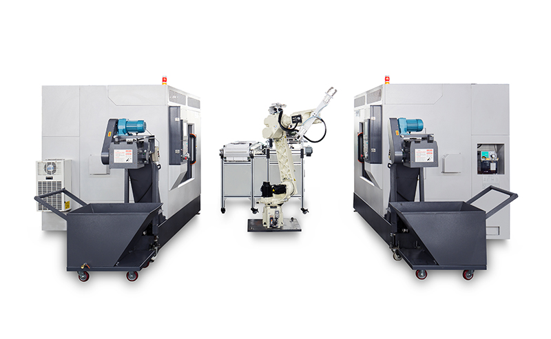 Double Head CNC Lathe+Joint Robot