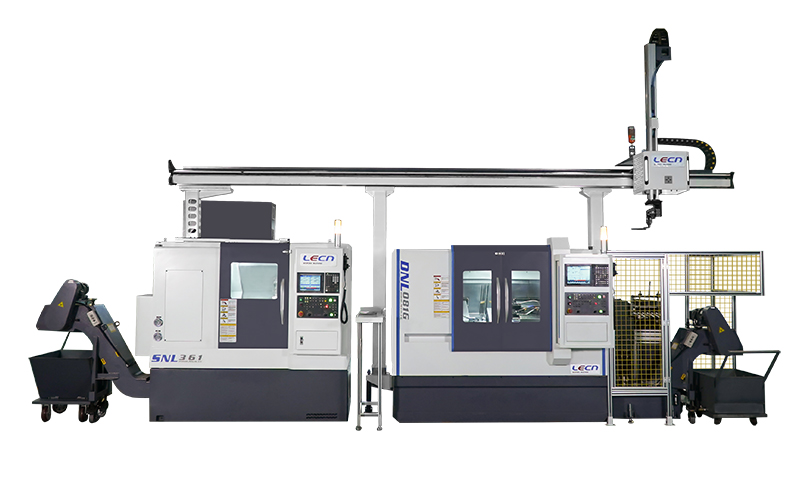 Double Head CNC Lathe+CNC Lathe+Truss Robot