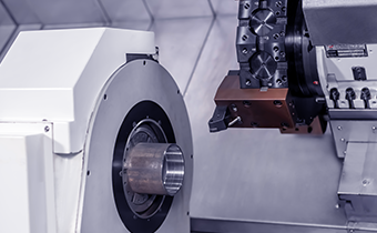 Oblique Double Head CNC Lathe+Truss Robot