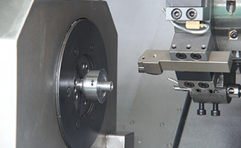 Oblique Double Head CNC Lathe+Truss Robot